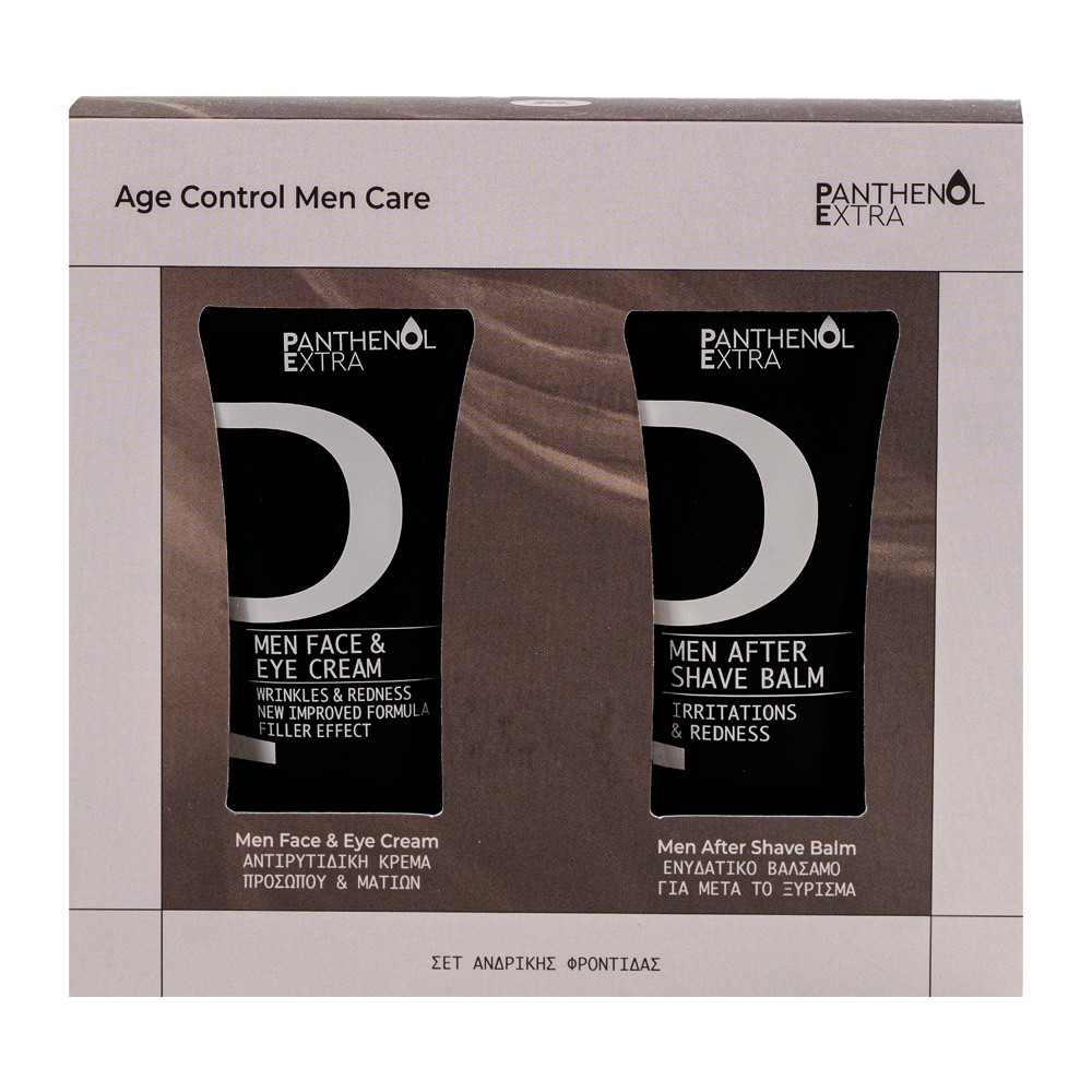 Panthenol Extra Promo Age Control Men Care / Aντιρυτιδική Κρέμα Προσώπου & Ματιών, 75ml & After Shave Balm, 75ml