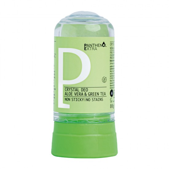 Panthenol Extra Natural Crystal Deodorant / Αποσμητικός Κρύσταλλος Roll-On με Αλόη & Πράσινο Τσάι, 80g