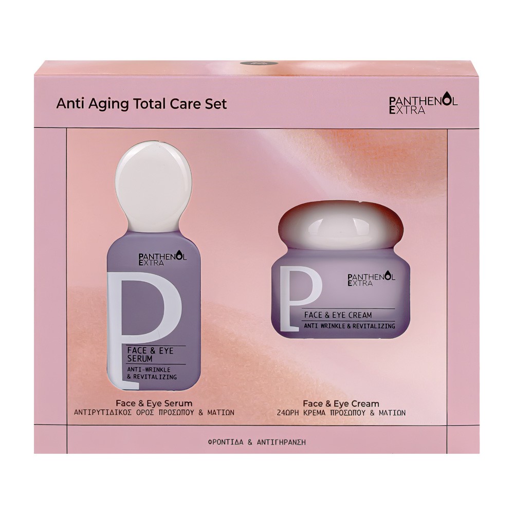 Panthenol Extra Promo Anti Aging Τοtal Care / Ορός Προσώπου & Ματιών, 30ml & 24ωρη Κρέμα Προσώπου & Ματιών, 50ml